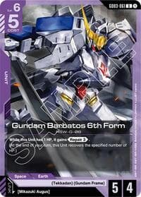 Gundam Barbatos 6th Form - Steel Requiem - Gundam Card Game card