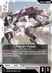 Tieren Taozi - Steel Requiem - Gundam Card Game card