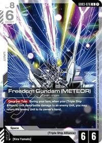 Freedom Gundam (Meteor) - Steel Requiem - Gundam Card Game card