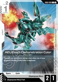 AEU Enact Demonstration Color - Steel Requiem - Gundam Card Game card