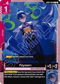Nyaan - Steel Requiem - Gundam Card Game card