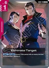 Eliminate Target - Steel Requiem - Gundam Card Game card