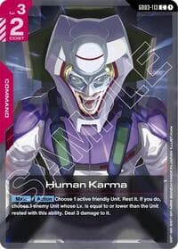 Human Karma - Steel Requiem - Gundam Card Game card