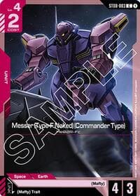 Messer (Type-F Naked) (Commander Type) - Starter Deck 08: Flash of Radiance - Gundam Card Game card