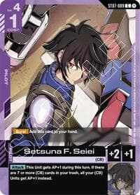 Setsuna F. Seiei - Starter Deck 07: Celestial Drive - Gundam Card Game card