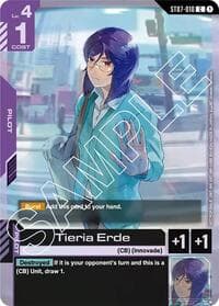 Tieria Erde (Store Tournament Participant Pack 03) - Gundam Promotional Cards - Gundam Card Game card