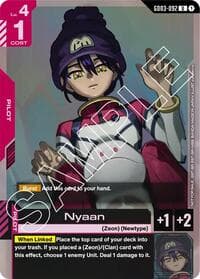 Nyaan (Store Tournament Participant Pack 03) - Gundam Promotional Cards - Gundam Card Game card