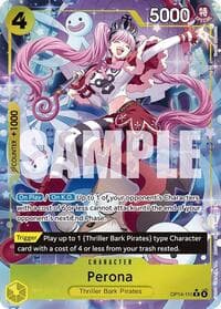 Perona - OP14-111 (Alternate Art) - The Azure Sea's Seven - One Piece Card Game card