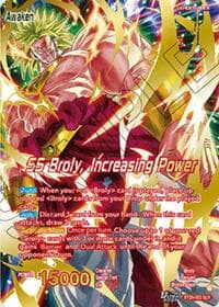 Broly // SS Broly, Increasing Power (SLR) - Fearsome Rivals - Dragon Ball Super: Masters card