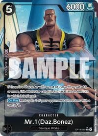 Mr.1 (Daz.Bonez) (Alternate Art) - The Azure Sea's Seven - One Piece Card Game card