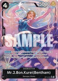 Mr.2.Bon.Kurei (Bentham) (Alternate Art) - The Azure Sea's Seven - One Piece Card Game card