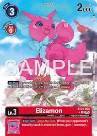 Elizamon (Box Topper) - Time Stranger - Digimon Card Game card