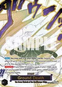 Ground Death (Alternate Art) - The Azure Sea's Seven - One Piece Card Game card