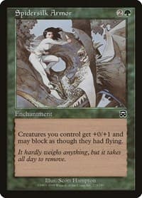 Spidersilk Armor - Mercadian Masques - Magic: The Gathering card