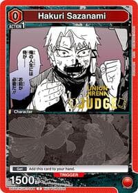 Hakuri Sazanami (Judge Pack) - Union Arena Promotion Cards - Union Arena card
