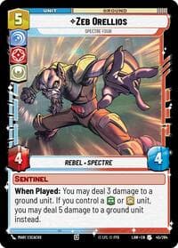 Zeb Orellios - Spectre Four - A Lawless Time - Star Wars: Unlimited card