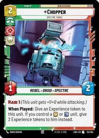 Chopper - Spectre Three - A Lawless Time - Star Wars: Unlimited card