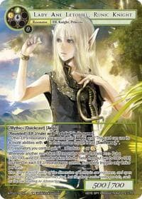 Lady Ane Letoliel, Runic Knight - Antechamber of the Ten Dimensions - Force of Will card