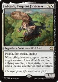 Abigale, Eloquent First-Year - Lorwyn Eclipsed - Magic: The Gathering card