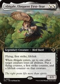 Abigale, Eloquent First-Year (Extended Art) - Lorwyn Eclipsed - Magic: The Gathering card