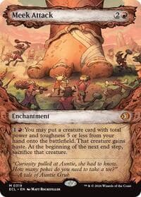 Meek Attack (0319) (Showcase) - Lorwyn Eclipsed - Magic: The Gathering card