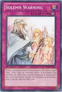 Solemn Warning - Legendary Collection 3: Yugi's World - YuGiOh card