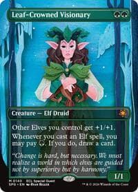 Leaf-Crowned Visionary (Borderless) - Special Guests - Magic: The Gathering card