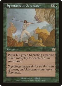 Spontaneous Generation - Mercadian Masques - Magic: The Gathering card