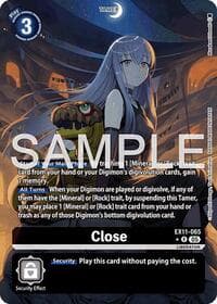 Close (Alternate Art) - Dawn of Liberator - Digimon Card Game card