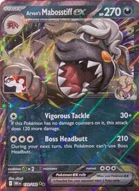 Arven's Mabosstiff ex - Prize Pack Series Cards - Pokemon card