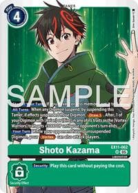 Shoto Kazama - Dawn of Liberator - Digimon Card Game card