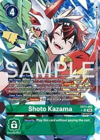 Shoto Kazama (Alternate Art) - Dawn of Liberator - Digimon Card Game card