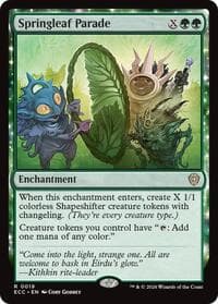 Springleaf Parade - Commander: Lorwyn Eclipsed - Magic: The Gathering card
