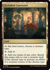 Secluded Courtyard - Commander: Lorwyn Eclipsed - Magic: The Gathering card