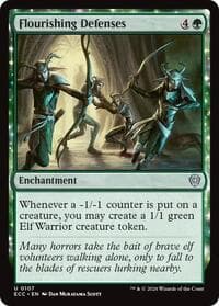 Flourishing Defenses - Commander: Lorwyn Eclipsed - Magic: The Gathering card