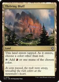 Thriving Bluff - Commander: Lorwyn Eclipsed - Magic: The Gathering card