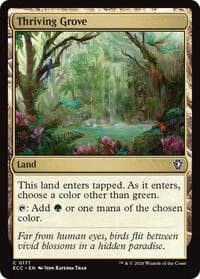 Thriving Grove - Commander: Lorwyn Eclipsed - Magic: The Gathering card