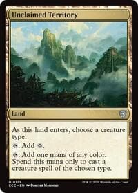 Unclaimed Territory - Commander: Lorwyn Eclipsed - Magic: The Gathering card