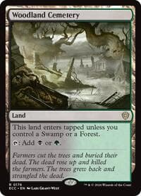 Woodland Cemetery - Commander: Lorwyn Eclipsed - Magic: The Gathering card