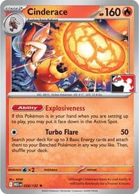Cinderace - Prize Pack Series Cards - Pokemon card
