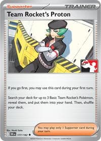 Team Rocket's Proton - Prize Pack Series Cards - Pokemon card