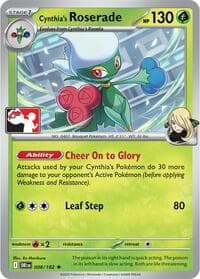 Cynthia's Roserade - Prize Pack Series Cards - Pokemon card