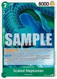 Scaled Neptunian - The Azure Sea's Seven - One Piece Card Game card