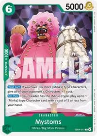 Mystoms - The Azure Sea's Seven - One Piece Card Game card