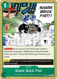Shark Brick Fist - The Azure Sea's Seven - One Piece Card Game card