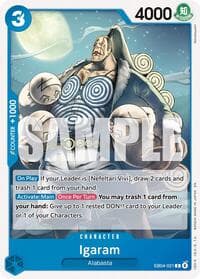 Igaram - The Azure Sea's Seven - One Piece Card Game card