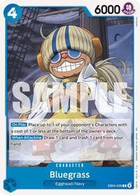 Bluegrass - The Azure Sea's Seven - One Piece Card Game card