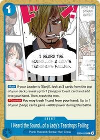 I Heard the Sound...of a Lady's Teardrops Falling - The Azure Sea's Seven - One Piece Card Game card