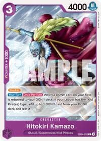 Hitokiri Kamazo - The Azure Sea's Seven - One Piece Card Game card