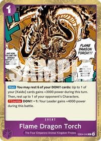 Flame Dragon Torch - The Azure Sea's Seven - One Piece Card Game card